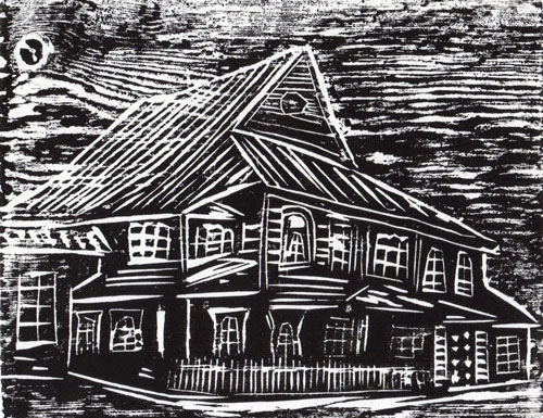 Mahilyow, Belarus - Woodcut