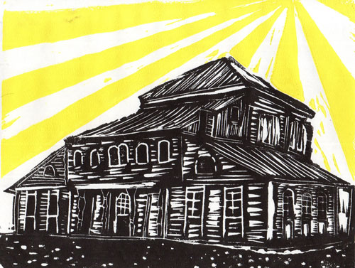 Pavlivka, Ukraine - Original Linocut