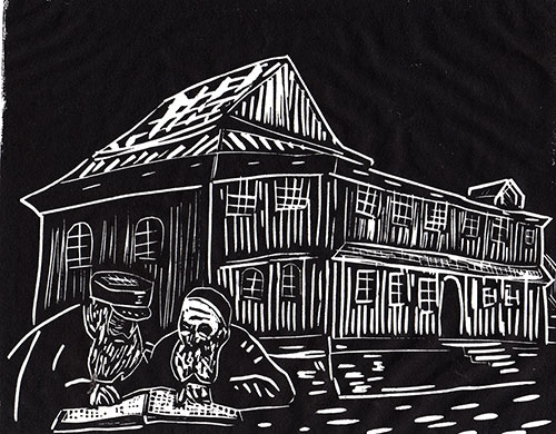 Smotrich, Ukraine - Original Linocut