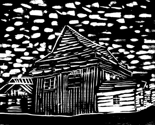 Yarmolyntsi, Ukraine - Original Linocut